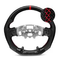 Trimmed Co. Carbon Fiber w/ Perforated Leather Grip Steering Wheel - Red (Next Gen Ranger Raptor)